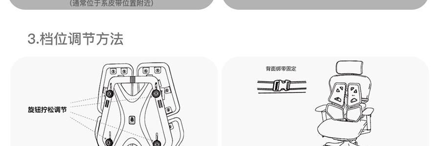 BKT 人体工学汽车腰靠 针空灰 【双背环抱】【高度可调】 · 详情图 43