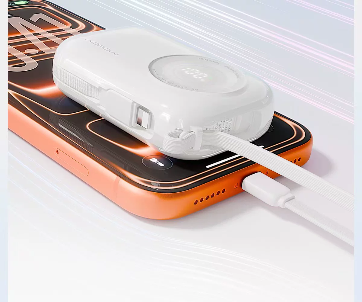 沃品 迷你小相机充电宝1个樱花粉 10000mAh 自带双线 智能控温 · 详情图 8